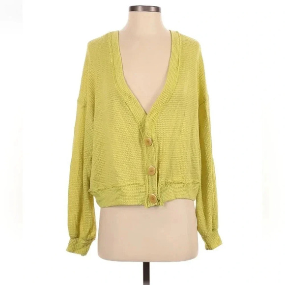 Moon River Waffle Button Up Cardigan - Picture 1 of 2